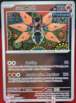 Pokemon Iron Moth #9/64 Reverse Holo Shrouded Fable - Image 1