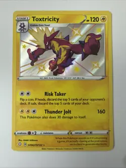 Pokemon TCG: Toxtricity SV042/SV122 Shining Fates: Shiny Vault Holo Rare - Image 1