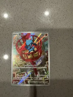Riolu Mega Evolutions 010 Black Star Promo Pokemon Center Stamped - Image 1