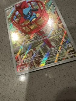 Riolu Mega Evolutions 010 Black Star Promo Pokemon Center Stamped - Image 3