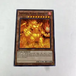 yugioh Infernal Flame Emperor SR14-EN013 Fire Kings Structure Deck 1st Edition - Image 1