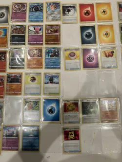 113 Card Lot Of Random Pokemon cards in sheets Found In a Storage Unit - Rare - Image 3