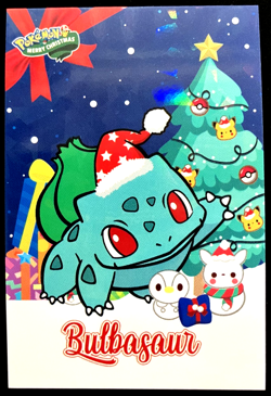 Bulbasaur Ice Holo Pokemon 2024 Card Database Merry Christmas - Image 1