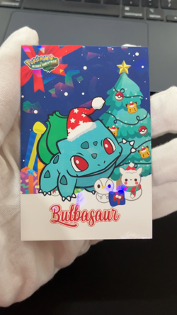 Bulbasaur Ice Holo Pokemon 2024 Card Database Merry Christmas - Image 2