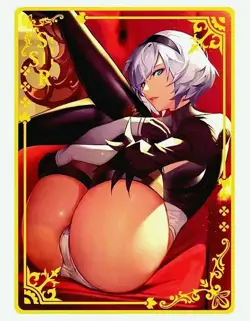 Anime Waifu Cards TCG | YoRHa - NieR: Automata | SSR [ METAL CARD ] Sexy Hentai - Image 2