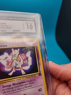CGC 10 GEM MINT Mewtwo # 3 WB Movie WOTC Black Star PROMO Pokemon Card - Image 3