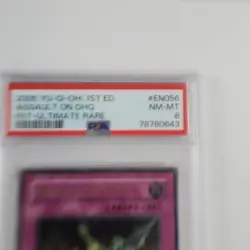 Yugioh 2005 Assault On GHQ 1st Ed. FET-EN056 Ultimate Rare PSA 8 NM-MT Card Vtg - Image 2