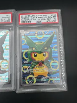 POKEMON PIKACHU PONCHO 1x CHARIZARD X, 2x RAYQUAZA (3 Cards) - Image 4