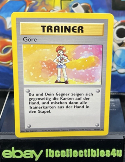Pokemon Card Base Set TRAINER Gore German 75/102 1999 WOTC Vintage NM FREE SHIP - Image 1