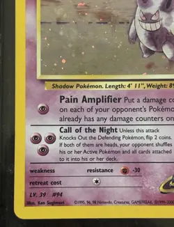 Pokemon TCG Sabrina's Gengar Holo Rare Card 14/132 Gym Heroes - Image 2