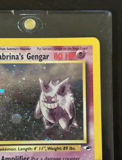 Pokemon TCG Sabrina's Gengar Holo Rare Card 14/132 Gym Heroes - Image 4