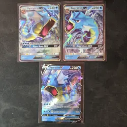 Gyarados GX 16/68 & Sm212 & Garados V 28/203 Hidden Fates Pokemon Card - Image 1