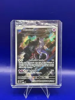 MEWTWO SVP 052 Scarlet Violet 151 Promo Illustration Rare Pokemon Card SEALED - Image 1