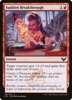 LP FOIL Sudden Breakthrough (116) Strixhaven: School of Mages STX MTG Magic - Image 1