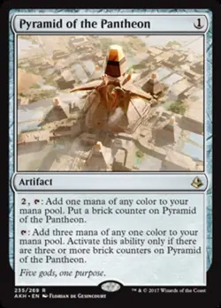 4x NM-Mint, English Foil Pyramid of the Pantheon - Foil Amonkhet magicmtg - Image 1