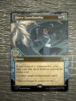 1x Fierce Guardianship Showcase NM - Magic MTG TLA TLE CMR Bndle Exclusive x1 - Image 1