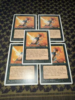 (5) Paralyze MTG Core Set 4th Edition Regular - Image 1