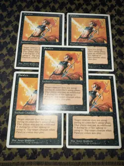 (5) Paralyze MTG Core Set 4th Edition Regular - Image 2