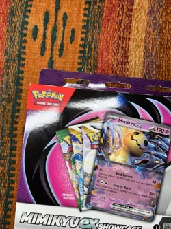 Pokemon TCG Mimikyu EX Showcase Box Promo Card 3 Booster Pack Sealed Brand New - Image 2