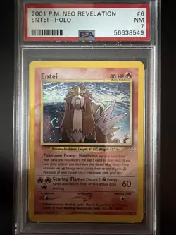 2001 POKEMON NEO REVELATION #6 ENTEI-HOLO PSA 7 - Image 1