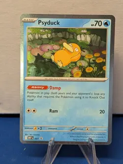 Psyduck 007 Cosmos Holo Black Star Promo Pokemon Mega Evolution Promos - Image 1