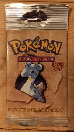 Pokemon TCG WOTC Fossil Unlimited Booster Pack - Lapras - 21.19g - Image 2