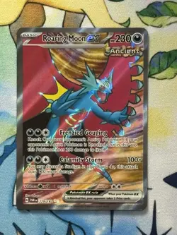 Roaring Moon ex 229/182 Pokemon tcg Paradox Rift Full Art Ultra Rare - Image 1