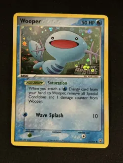 Wooper 81/109 Reverse Holo Stamped Rocket Returns Ex Pokemon Vintage Nintendo NM - Image 1