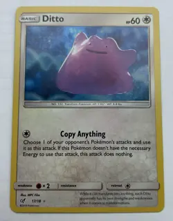 Ditto 17/18 Detective Pikachu Holo Pokemon VLP - Image 1