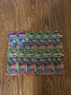 Pokemon TCG Mega Evolution Lot Of (12) Phantasmal Flames, Sleeved Booster Packs - Image 1
