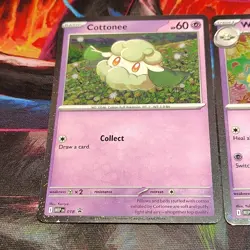 Cottonee MEP 018 & Whimsicott MEP 019 Pokemon Phantasmal Flames Blister Promos - Image 2