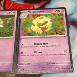 Cottonee MEP 018 & Whimsicott MEP 019 Pokemon Phantasmal Flames Blister Promos - Image 3