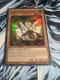 YuGiOh! - Fairyant the Circular Sorcerer PHHY-EN025 Super Rare 1st Edition NM - Image 1