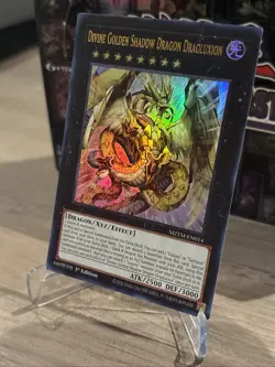 YuGiOh! Divine Golden Shadow Dragon Dragluxion - Ultra Rare 1st Ed. (MZTM-EN014) - Image 2