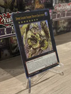 YuGiOh! Divine Golden Shadow Dragon Dragluxion - Ultra Rare 1st Ed. (MZTM-EN014) - Image 3
