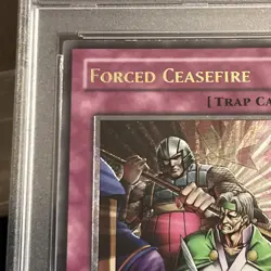Yu-Gi-Oh! TCG Forced Ceasefire Flaming Eternity FET-EN060 1st Edition PSA 8 - Image 3