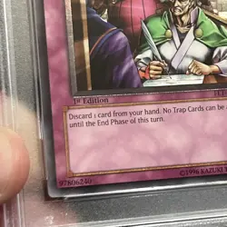 Yu-Gi-Oh! TCG Forced Ceasefire Flaming Eternity FET-EN060 1st Edition PSA 8 - Image 5