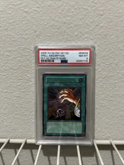 Spell Absorption FET-EN039 Ultimate Rare 1st Edition Yugioh PSA 8 - Image 1