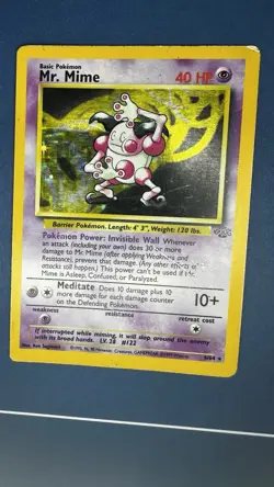 Mr. Mime 6/64 Jungle Holo Pokemon TCG WoTC Vintage Card - Image 1