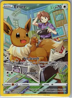 Eevee TG11/TG30 SWSH09: Brilliant Stars Trainer Gallery - Pokemon Card - NM - Image 1