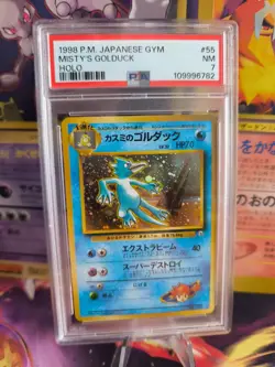 Pokemon Card Misty's Golduck Entoron Gym Challenge Holo 1998 Japanese PSA 7 - Image 1