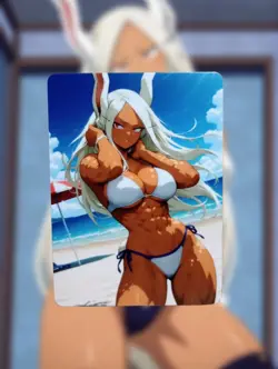 Mirko My Hero Academia Anime Waifu Sexy Goddess Doujin Lewd Hentai Card - Image 1