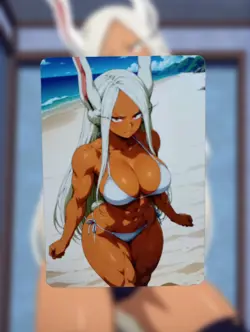 Mirko My Hero Academia Anime Waifu Sexy Goddess Doujin Lewd Hentai Card - Image 1