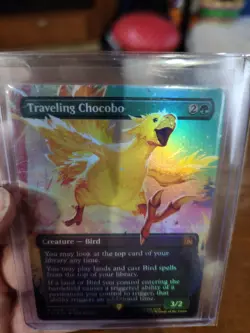 MTG Traveling Chocobo Borderless Foil Card Final Fantasy - Image 3