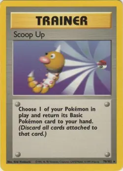 Scoop Up 78/102 Base Set Pokemon Card HP - Image 1