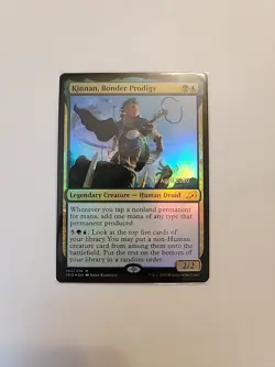 Kinnan, Bonder Prodigy Prerelease Foil NM Packfresh MTG Ikoria Lair of Behemoths - Image 1