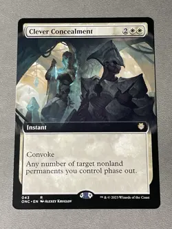 MTG Clever Concealment Extended Art - Phyrexia: All Will Be One Commander NM - Image 1