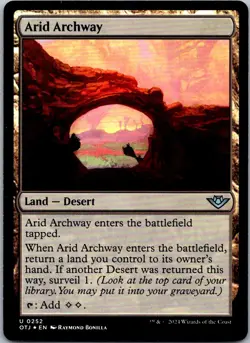 MTG Foil-Arid Archway-Outlaws of Thunder Junction #252 - Image 1