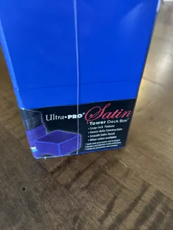 Ultra Pro Gaming Satin Tower Deck Box Pacific Blue Premium Hard Shell Snap Fit - Image 2