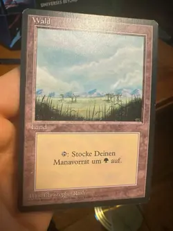 4x German FBB • Misprint Wald "Forest Plains" • Pack Fresh NM/NM- • Mtg - Image 1